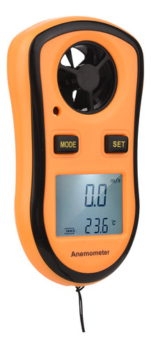 Anemómetro, Medidor De Temperatura Y Velocidad, Pantalla Lcd