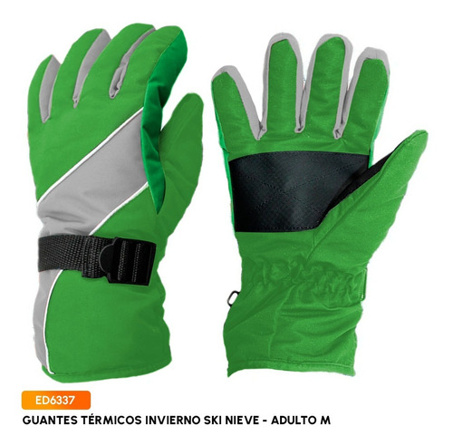 Guantes Térmicos De Invierno Ski Nieve / Adulto M / Ed6317