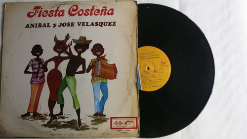 Vinyl Vinilo Lp Acetato Fiesta Costeña Anibal Y Jose Velasqu