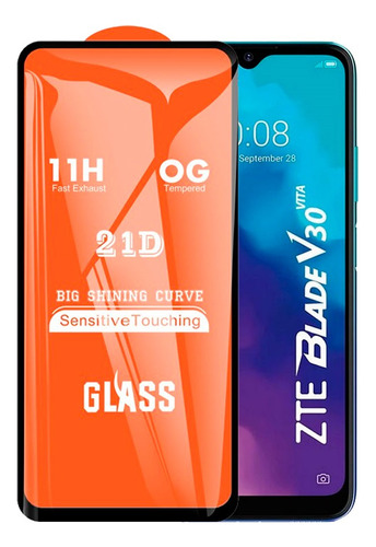 Mica Para Zte V30 Smart Protector De Pantalla 21d Antishock