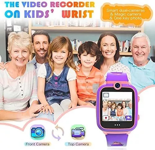 Reloj Inteligente P/niños Ralehong De 3-6 Años - Morado