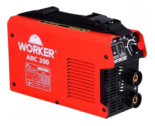 Imagem 1 de 3 de Máquina de solda Worker ARC 200 vermelha 60Hz 220V