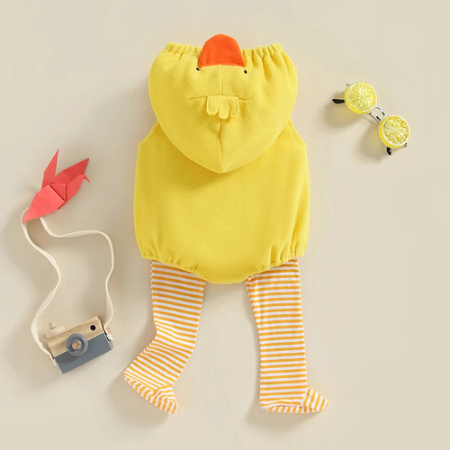 Ropa Infantil De Halloween: Conjunto Pato Polar + Calcetines