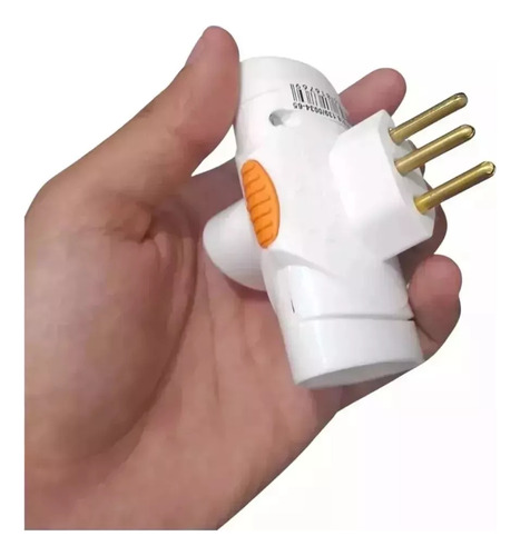 Kit 3 Benjamin T Plugue Adaptador Para Tomada Multiplicador 3 Pinos 2p+t 10a 250v Daneva