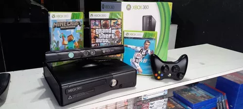 Xbox 360 Original // Desbloqueado Com Jogos A Sua Escolha + 2 Controles  Originais + Kinect + Embalagem Original + 1 Ano De Garantia Total !!!