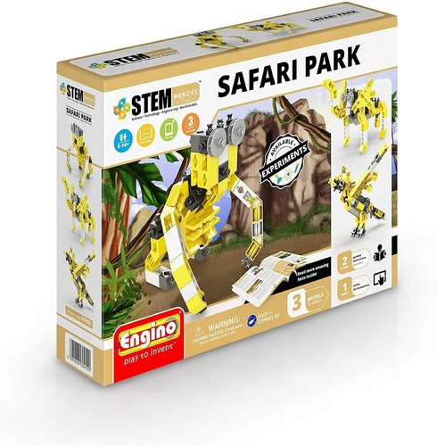 Engino Juego De Construcción Safari Park 3 Modelos Construir