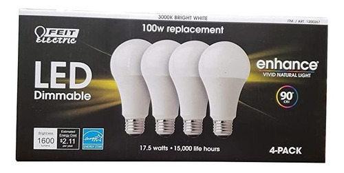 Feit Led Eléctrico De 100 W De Repuesto 4 Unidades De Color