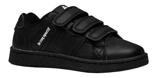 Zapatillas Le Coq Sportif Niño Sculi Strap Negra Cuotas | Cuotas sin interés