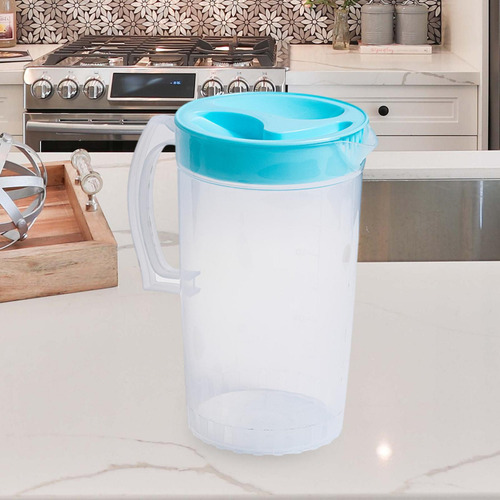 Jarra De Agua Con Jarra De Agua De Tapa Con Mango, Agua Azul