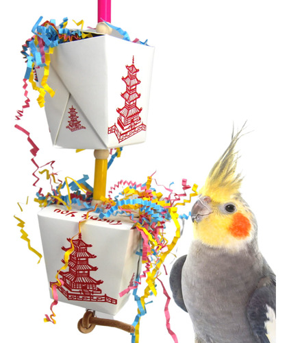 Bonka Bird Toys  Duo Take Out - Caja De Regalo Para Pájaro.