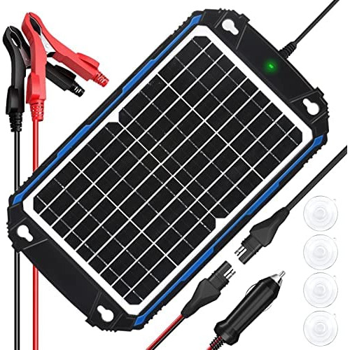Cargador De Batería Solar Impermeable De 12w Y 12v, Co...