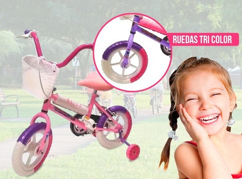 Bicicleta Forest Rodado 12 Nene Nena Ruedas Goma Accesorios
