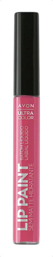 Avon Lip Paint Labial Líquido Semi Matte Hidratante Color Crushed Orchid