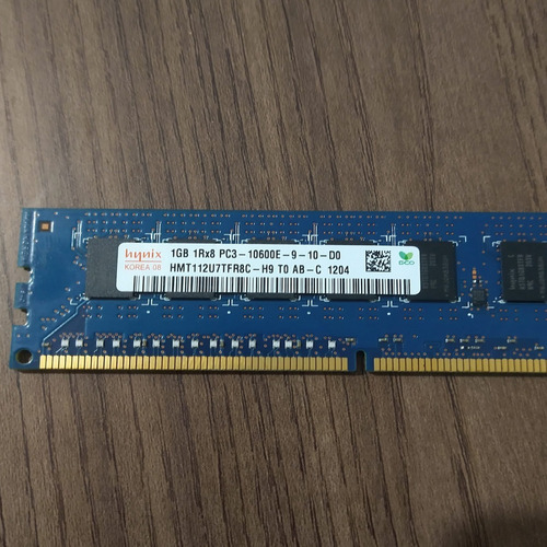 Imagem 4 de 8 de Memoria 1gb Ddr3-1333 Pc3-10600e Mac Pros E Servidores Hynix