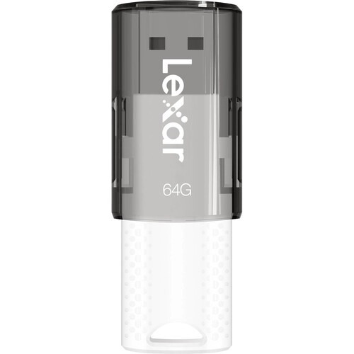 Imagen 2 de 5 de Pendrive Lexar 64gb Jumpdrive S60 Usb 2.0 Color Blanco Con Gris