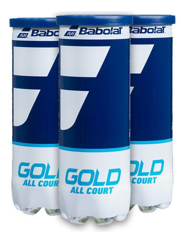 Pelota de tenis Babolat Gold All Court Pack C/3 tubos