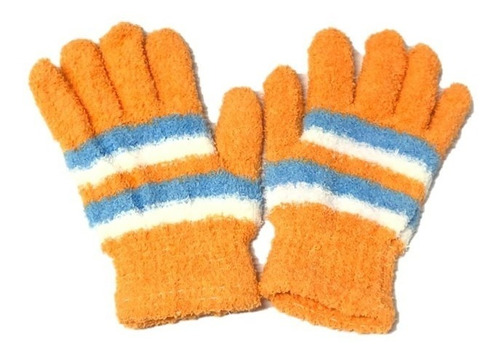 Guantes De Lana Peluche Abrigados Nene Nena Niños Invierno