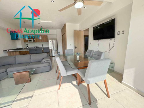 Cad Altamar Residencial Calypso 001. Terraza En L Con Jacuzzi Y Vista A Las Áreas Comunes, Sala Y Asador