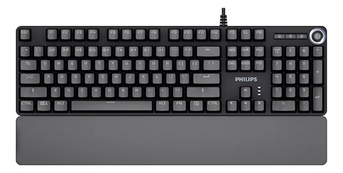 Teclado Gaming  Philips Retroiluminado Reposamuñecas Tranza