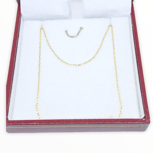 Cadena Oro 18k. Forcet Largo 0.7g 0.20 X 40cm Garantia-envio