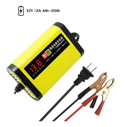 Imagen 3 de 7 de Coche Moto Cargador De Batería 12v 2a Completamente Automáti