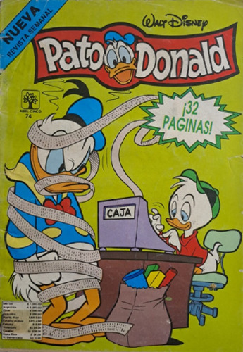 Pato Donald Revita Nª 74 Año 1990