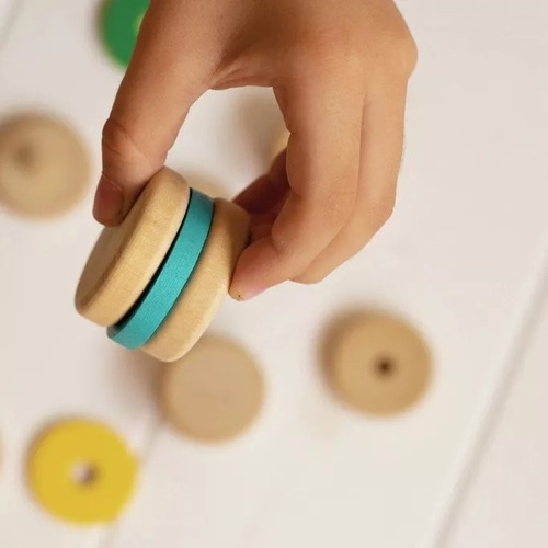 Juego Alfajores De Madera Juguete Para Armar Uovo