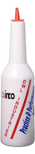 Winco Pfbt-11w - Botella De Práctica, Color Blanco Con Tinte