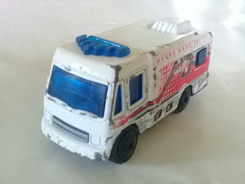 Matchbox Truck Camper 1998 Blanco Patrulla Metro Base 15