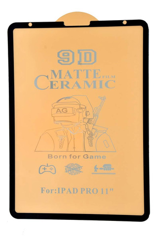 Mica Ceramica Vidrio Templado Mate iPad Pro 10.5 Tacto Papel