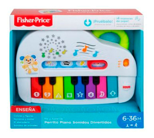 Piano Fisher Price Perrito En Caja 26x24cm Mattel Gfx33/6059