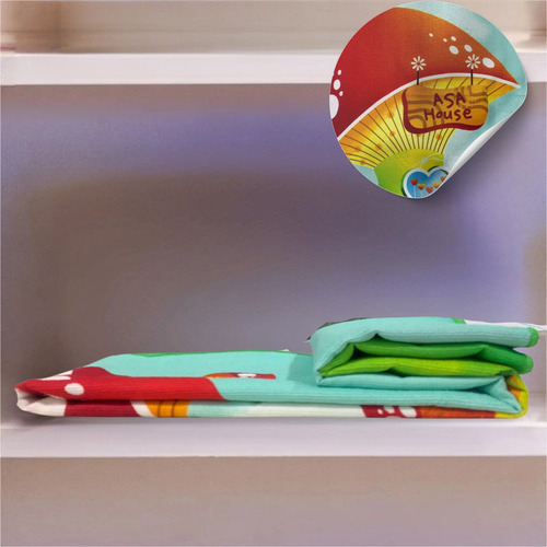 Pack 2 Toalla Jumbo Infantil Licencia Vero Hogar Microfibra Color Hongo Estampado