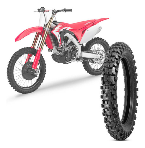Pneu Moto Crf Aro 19 110/90-19 Msc Nhs Traseiro Raptor