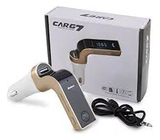 Transmisor Carg 7 Reproductor Para Carro Bluetooth Fm Sd Au 