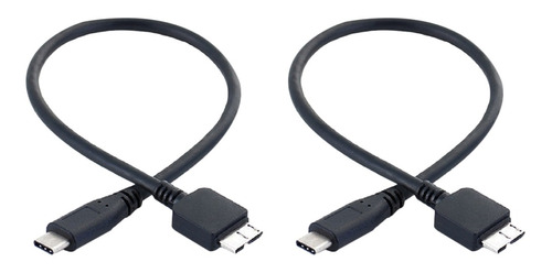 2 Juegos De Cables Para Disco Duro, Usb 3.1 Tipo C Macho A U