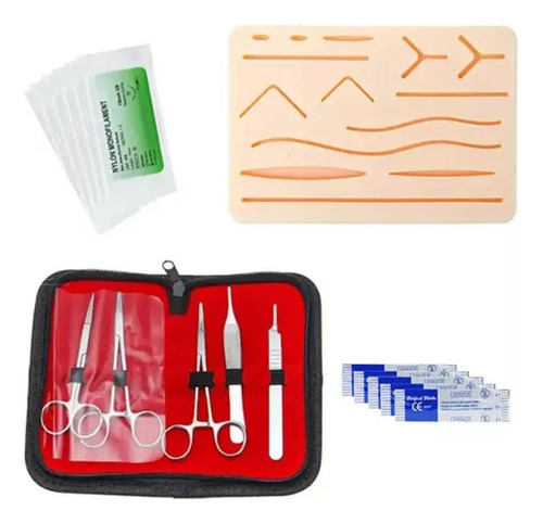 Kit De Treinamento Para Prática Sutura Cirúrgica De Silicone