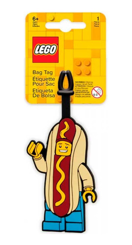 Etiqueta De Bolsa De Lego Iconic Bag Tag Hot Dog Man