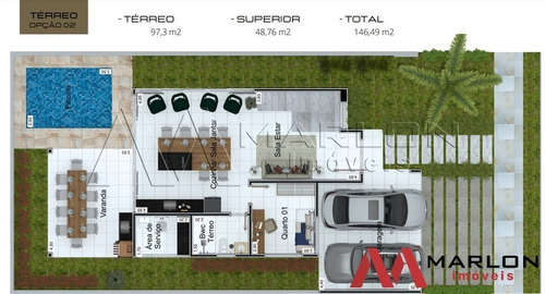 Imagem 23 de 28 de Casa De Condomínio Para Venda Ecoville Ii, 168m², 4 Quartos Em Nova Parnamirim - Vc01548