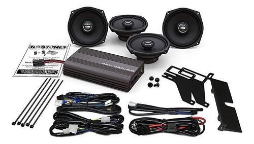 Hogtunes Amplificador De 4 Canales De 200 Vatios 5.25 Pulga.