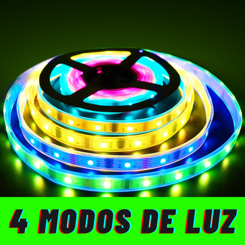 Dosyu Tira Led Rgb 5 Metros Smart Wifi Bluetooth Impermeable Smd 5050 Control Remoto