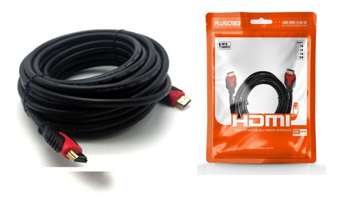  Cabo Hdmi 10m Blindado 10 Metros 2.0 4k Ultra Hd 3d 19 Pino