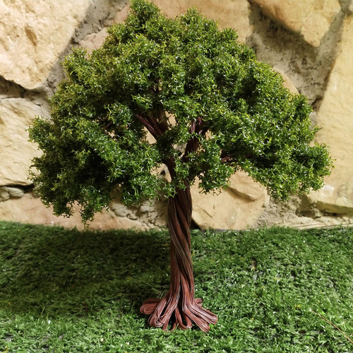 Rvore Modelo Verde, Arquitetura De Cenário De Trem, Modelo