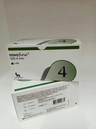 Agujas Insulina Novofine 32g 4mm 100 Unidades