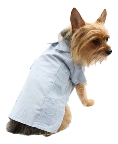 Guayabera Azul Perro Manga Corta Yucateca Talla 3 Pet Pals