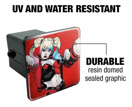 Graphics And More Harley Quinn Tapon Para Remolque Negro