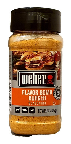  Weber Sazonador Flavor Bomb Burge 276g Importado Sin Gluten