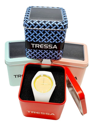 Imagen 2 de 2 de Reloj Tressa Hombre Analógico Clásico Plateado Garantía