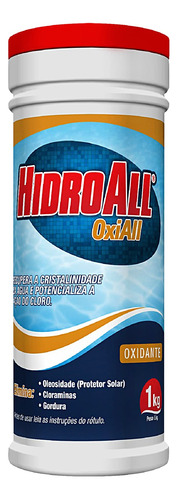 Oxidante Oxiall Hidroall 1kg Tratamento P/ Piscinas