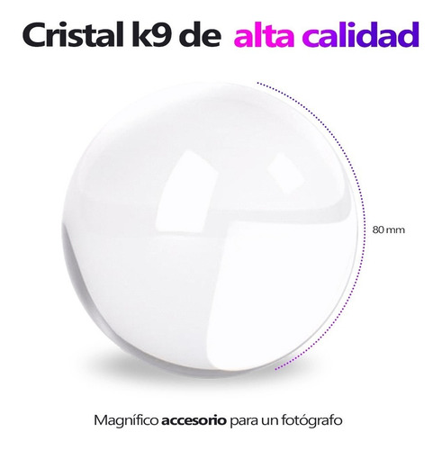 Lensball Pro (80mm) K9 Bola De Cristal Para Fotografía