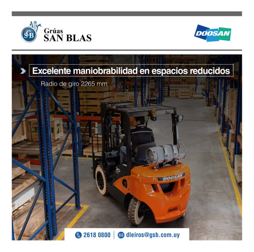 Auto Elevador Doosan Ds25 Entrega Y Cuotas Dta Iva